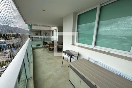 Varanda da Sala de apartamento para alugar com 3 quartos, 93m² em Barra da Tijuca, Rio de Janeiro