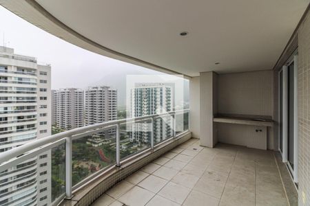 Varanda de apartamento para alugar com 3 quartos, 115m² em Barra da Tijuca, Rio de Janeiro