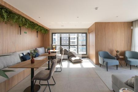 Studio para alugar com 25m², 1 quarto e sem vaga Studio para alugar com 25m², 1 quarto e sem vagaÁrea comum - Salão de festas