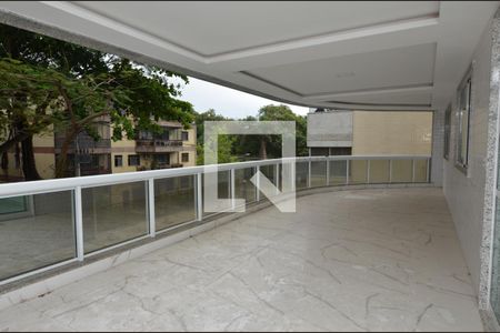 Varanda da Sala de apartamento para alugar com 4 quartos, 216m² em Recreio dos Bandeirantes, Rio de Janeiro