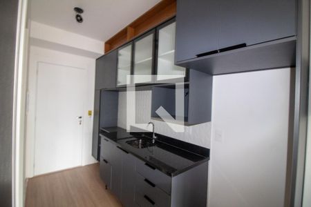 Cozinha de kitnet/studio para alugar com 1 quarto, 33m² em Brooklin, São Paulo