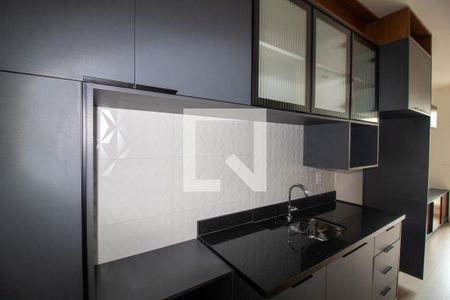 Cozinha de kitnet/studio para alugar com 1 quarto, 33m² em Brooklin, São Paulo