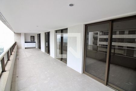 Varanda da Sala de apartamento para alugar com 3 quartos, 134m² em Barra da Tijuca, Rio de Janeiro