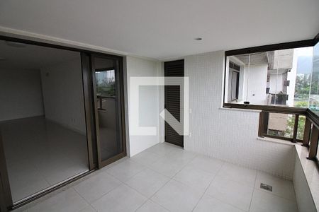 Varanda da Sala de apartamento para alugar com 3 quartos, 131m² em Barra da Tijuca, Rio de Janeiro