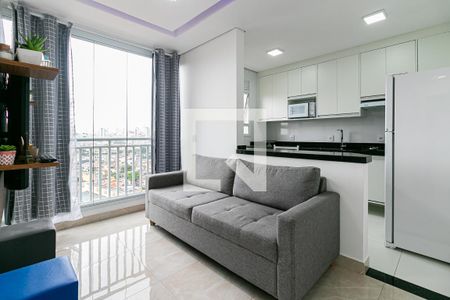 Sala de apartamento para alugar com 1 quarto, 39m² em Chácara Seis de Outubro, São Paulo