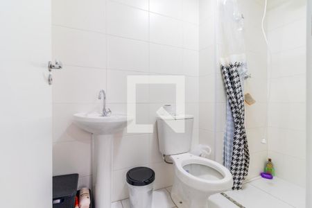 Banheiro da Suíte de apartamento à venda com 1 quarto, 26m² em Jardim Cidália, São Paulo