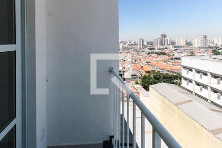Varanda da Sala de apartamento para alugar com 1 quarto, 34m² em Chácara Mafalda, São Paulo