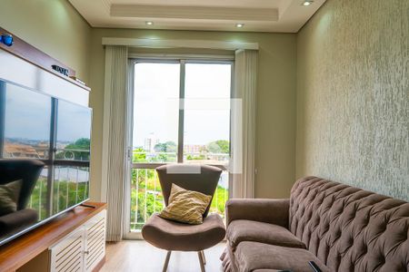 Sala de apartamento à venda com 3 quartos, 84m² em Jardim dos Oliveiras, Campinas