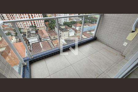 Varanda da Sala de apartamento para alugar com 1 quarto, 60m² em Embaré, Santos