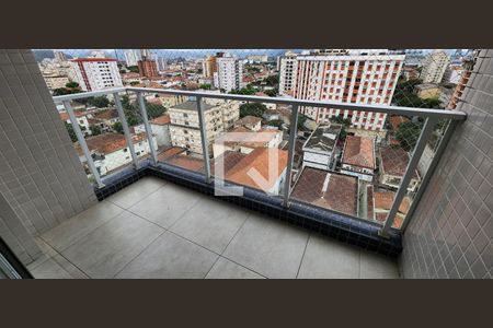 Varanda da Sala de apartamento para alugar com 1 quarto, 60m² em Embaré, Santos