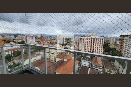 Varanda da Sala de apartamento para alugar com 1 quarto, 60m² em Embaré, Santos