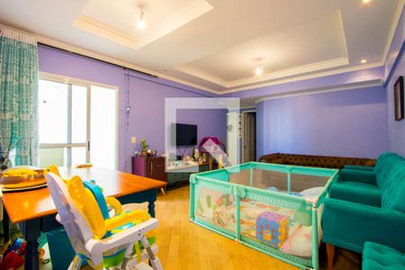 Sala de apartamento à venda com 3 quartos, 106m² em Vila Valparaíso, Santo André