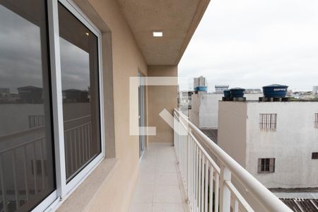 Varanda da Sala de apartamento para alugar com 1 quarto, 32m² em Vila Ré, São Paulo