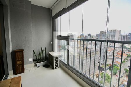 Varanda da Sala de apartamento à venda com 1 quarto, 47m² em Vila Mariana, São Paulo