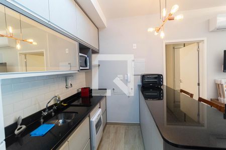 Cozinha de apartamento para alugar com 1 quarto, 48m² em Sumaré, São Paulo