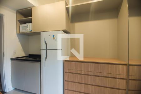 Cozinha e Armário do Quarto de apartamento para alugar com 1 quarto, 19m² em Perdizes, São Paulo