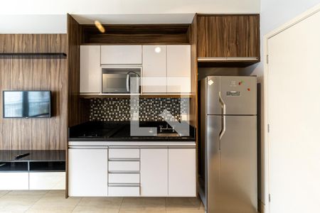 Cozinha - Armários de apartamento à venda com 1 quarto, 43m² em Santa Cecília, São Paulo