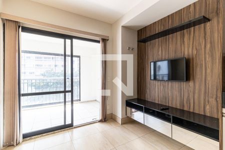 Sala  de apartamento à venda com 1 quarto, 43m² em Santa Cecília, São Paulo