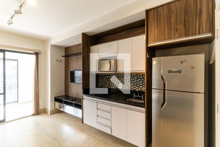 Cozinha - Geladeira de apartamento à venda com 1 quarto, 43m² em Santa Cecília, São Paulo