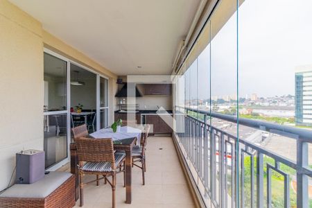 Varanda Gourmet de apartamento à venda com 3 quartos, 133m² em Campo Grande, São Paulo