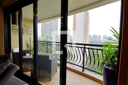 Varanda da Sala de apartamento à venda com 2 quartos, 158m² em Vila Andrade, São Paulo