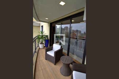 Varanda da Sala de apartamento à venda com 2 quartos, 158m² em Vila Andrade, São Paulo