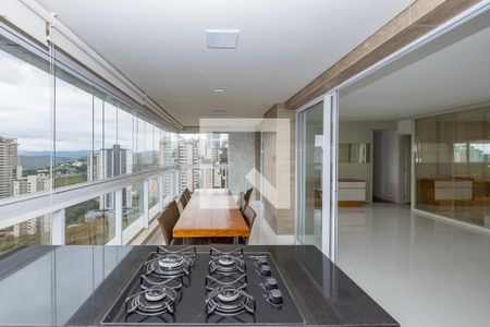 Varanda da Sala de apartamento para alugar com 3 quartos, 154m² em Vila da Serra, Nova Lima