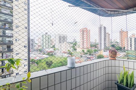 Varanda da Sala de apartamento à venda com 4 quartos, 134m² em Vila Bastos, Santo André