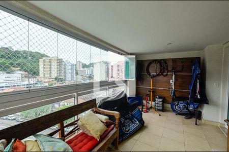 Varanda da Sala de apartamento à venda com 3 quartos, 110m² em Vital Brasil, Niterói