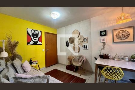 sala 1 de apartamento à venda com 3 quartos, 70m² em Ana Lúcia, Belo Horizonte