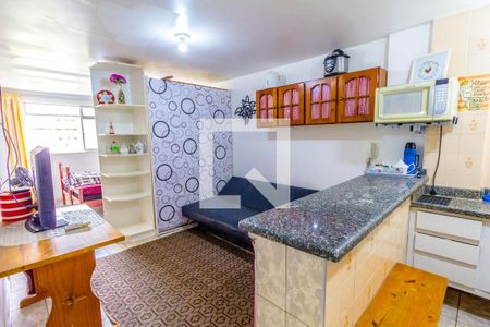 Sala de apartamento para alugar com 1 quarto, 39m² em Aviação, Praia Grande