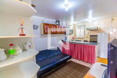 Sala de apartamento para alugar com 1 quarto, 39m² em Aviação, Praia Grande