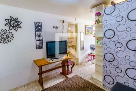 Sala de apartamento para alugar com 1 quarto, 39m² em Aviação, Praia Grande