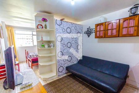 Sala de apartamento para alugar com 1 quarto, 39m² em Aviação, Praia Grande