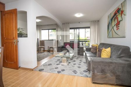 Sala, panorâmica  de apartamento à venda com 3 quartos, 118m² em Itaim Bibi, São Paulo