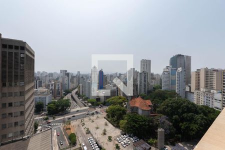Vista da Sala de kitnet/studio à venda com 1 quarto, 30m² em Consolação, São Paulo