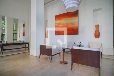 Apartamento para alugar com 128m², 2 quartos e 1 vagaHall de entrada