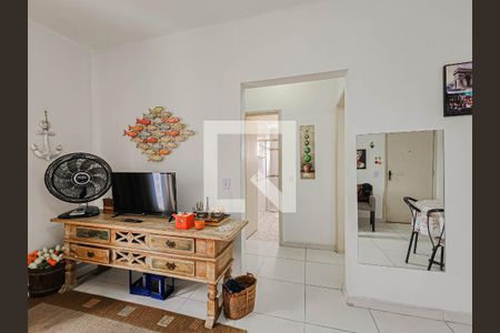 Sala de apartamento para alugar com 1 quarto, 80m² em Jardim Enseada, Guarujá