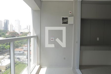 Varanda da Sala de kitnet/studio à venda com 1 quarto, 26m² em Indianópolis, São Paulo
