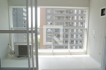 Varanda da Sala de kitnet/studio à venda com 1 quarto, 26m² em Indianópolis, São Paulo