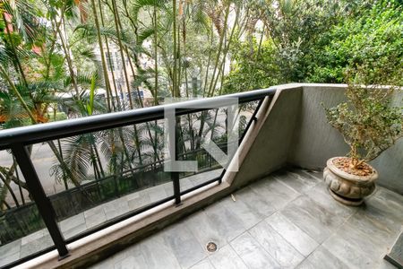 Varanda da Sala de apartamento para alugar com 4 quartos, 143m² em Vila Andrade, São Paulo