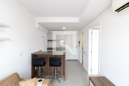 Sala/Cozinha de kitnet/studio à venda com 1 quarto, 32m² em Centro Histórico, Porto Alegre