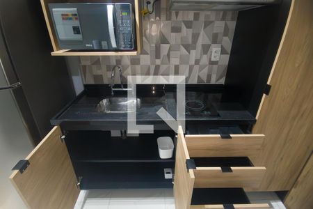 Cozinha de kitnet/studio à venda com 1 quarto, 27m² em Perdizes, São Paulo