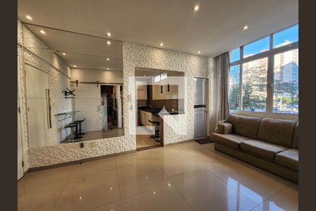 Sala de apartamento para alugar com 3 quartos, 85m² em Jardim Enseada, Guarujá