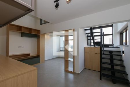 Sala de apartamento à venda com 1 quarto, 58m² em Jardim das Acácias, São Paulo