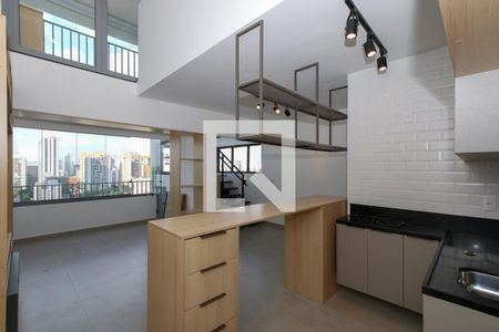 Sala de apartamento à venda com 1 quarto, 58m² em Jardim das Acácias, São Paulo