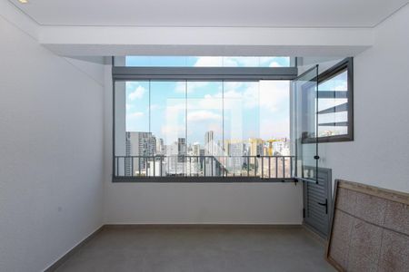 Varanda da Sala de apartamento à venda com 1 quarto, 58m² em Jardim das Acácias, São Paulo