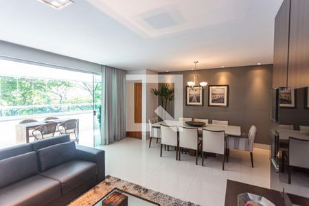 Sala de apartamento à venda com 4 quartos, 163m² em Liberdade, Belo Horizonte