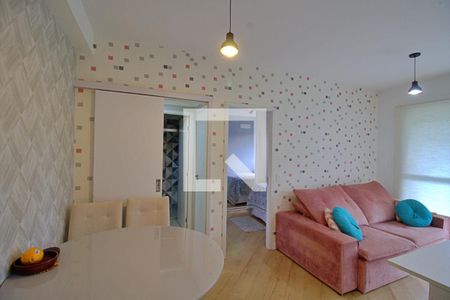 Sala  de apartamento para alugar com 1 quarto, 44m² em Vila Andrade, São Paulo