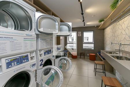 Studio para alugar com 20m², 1 quarto e sem vaga Studio para alugar com 20m², 1 quarto e sem vagaLavanderia